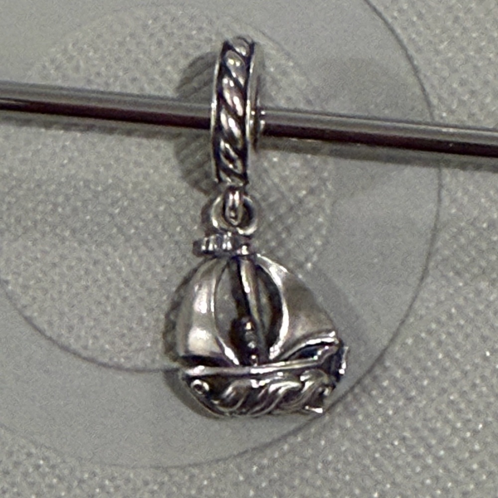 Authentic Pandora Silver Sailboat Charm